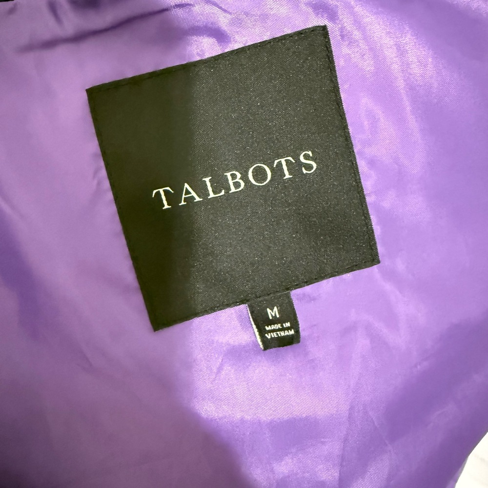 Talbots Women's Lightweight Down‎ Vest Medium Purple - Picture 6 of 7